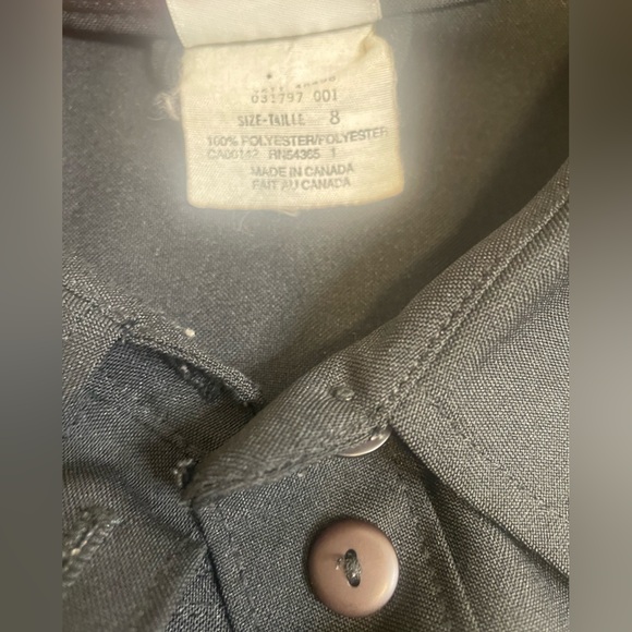 Vintage Women’s Alia Classic Black Button-Up Shirt - Size 8 - Picture 3 of 7